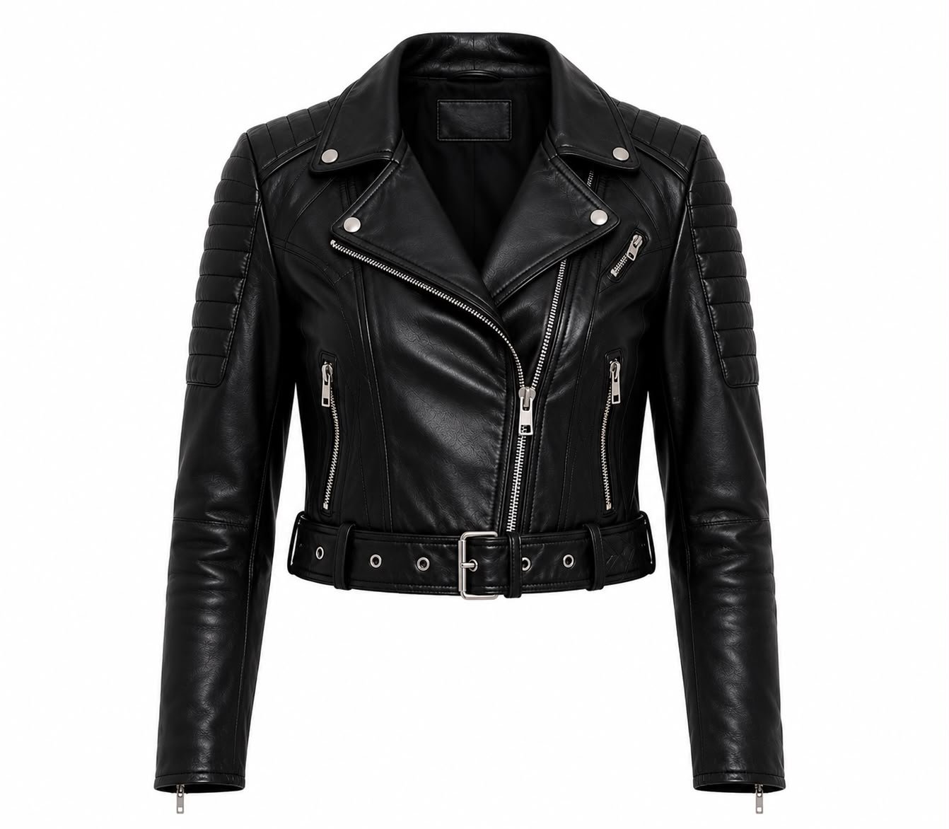 Cropped Moto Jacket