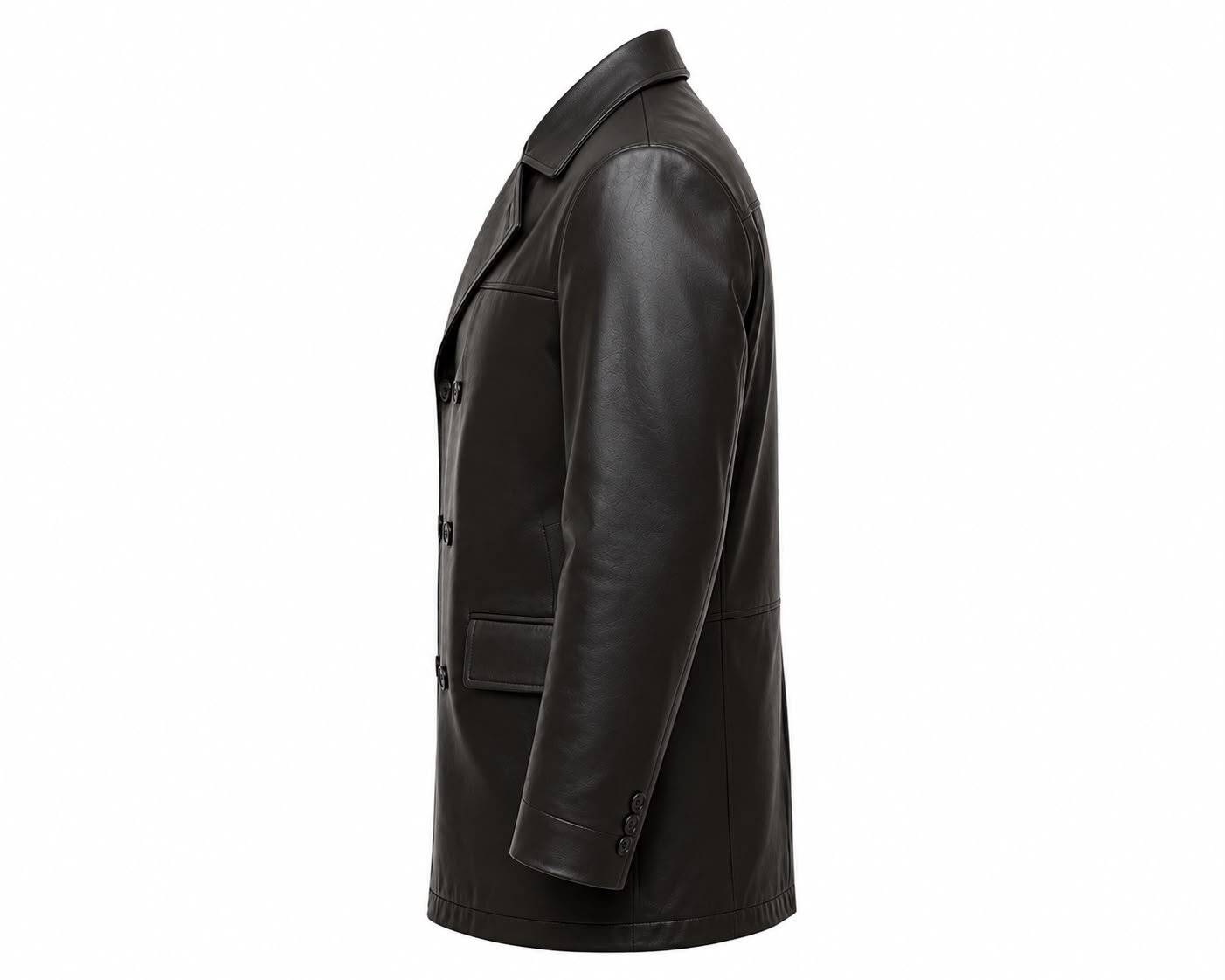 CLASSIC LEATHER COAT – CC-10 - Image 3