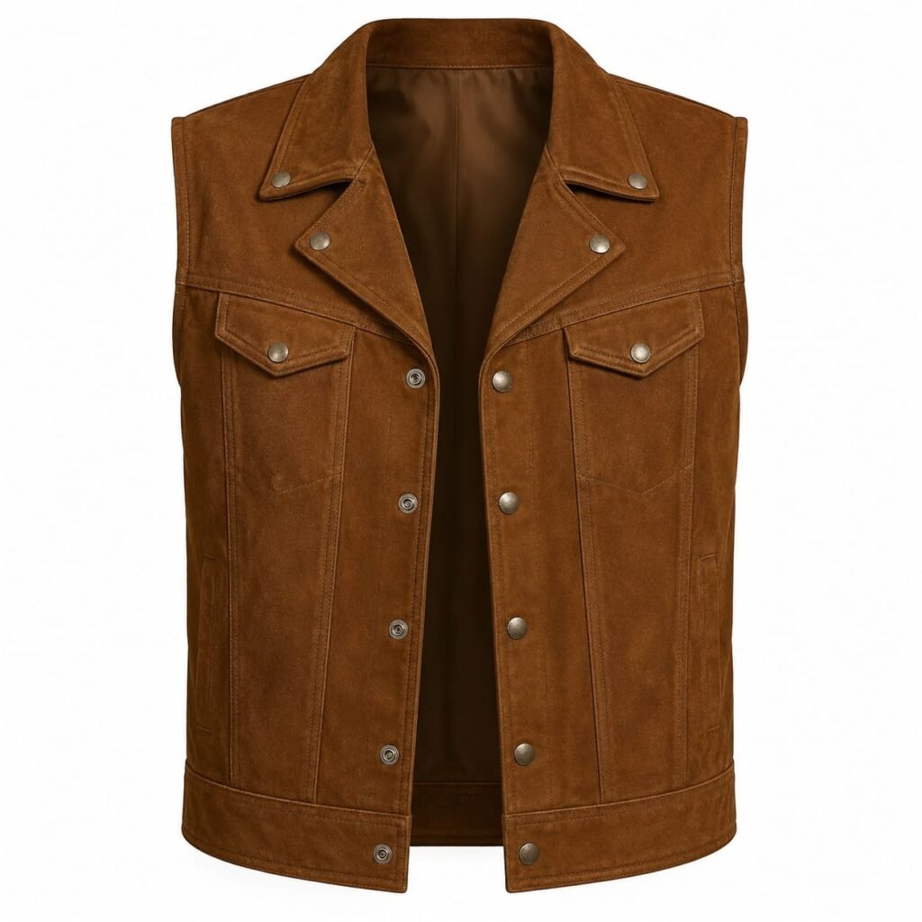 SUEDE WESTERN LEATHER VEST