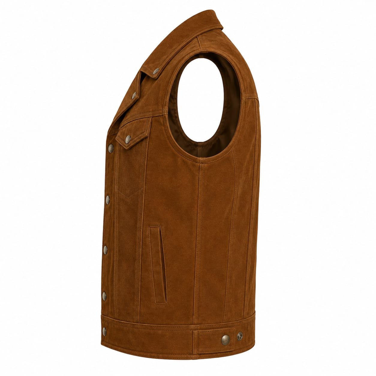 SUEDE WESTERN LEATHER VEST - Image 4