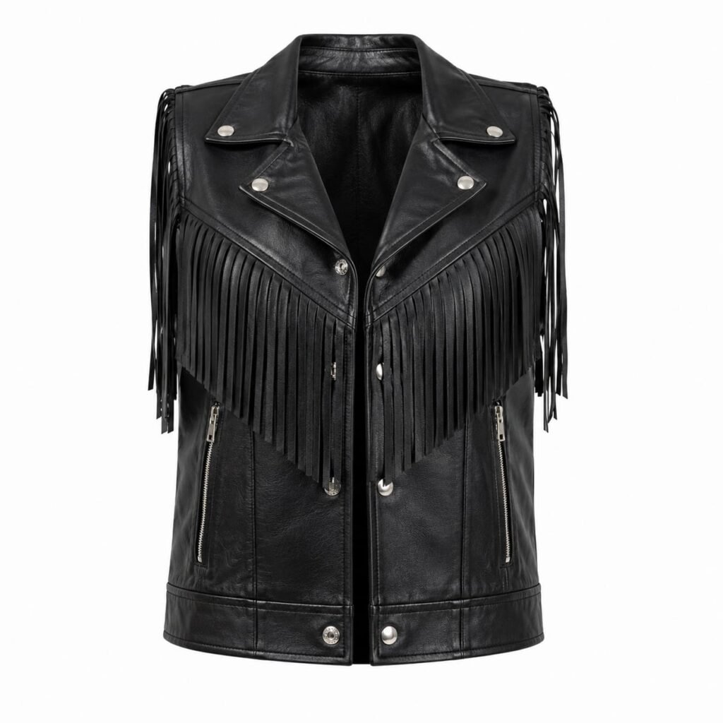 FRINGE WESTERN LEATHER VEST