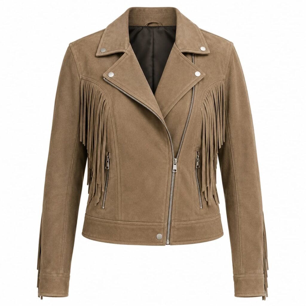 BIKER FRINGE SUEDE JACKET