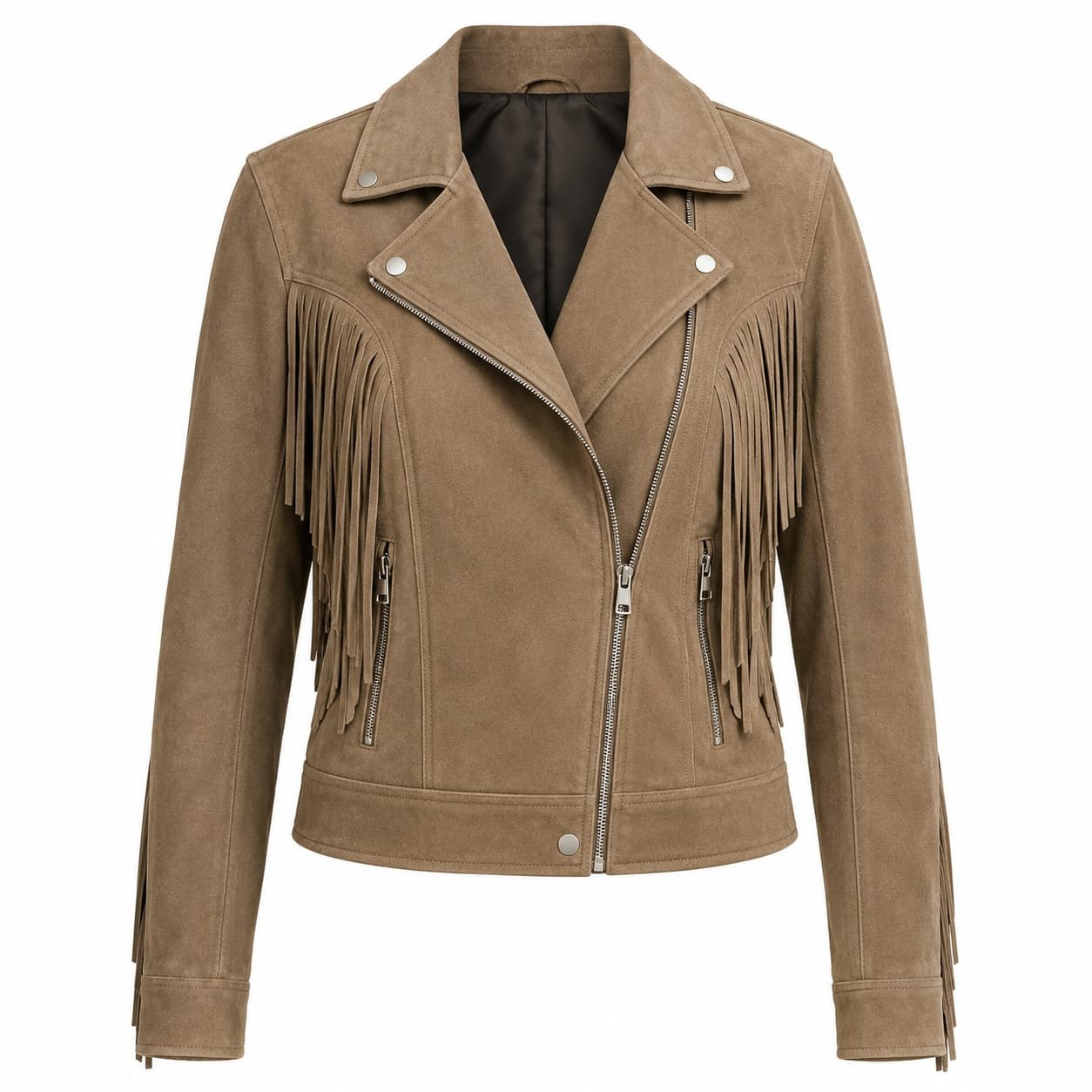 BIKER FRINGE SUEDE JACKET