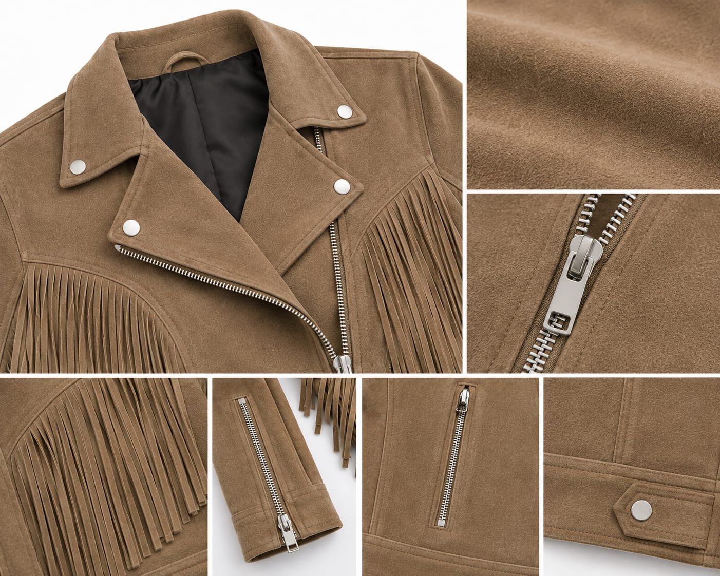 BIKER FRINGE SUEDE JACKET - Image 6