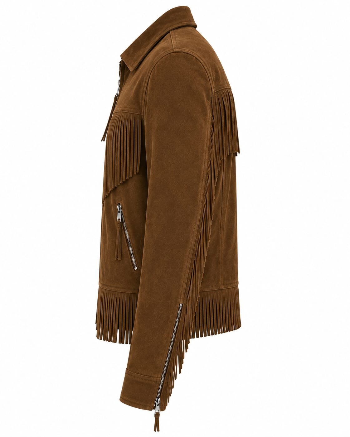 BACK-FRINGE SUEDE JACKET - Image 3