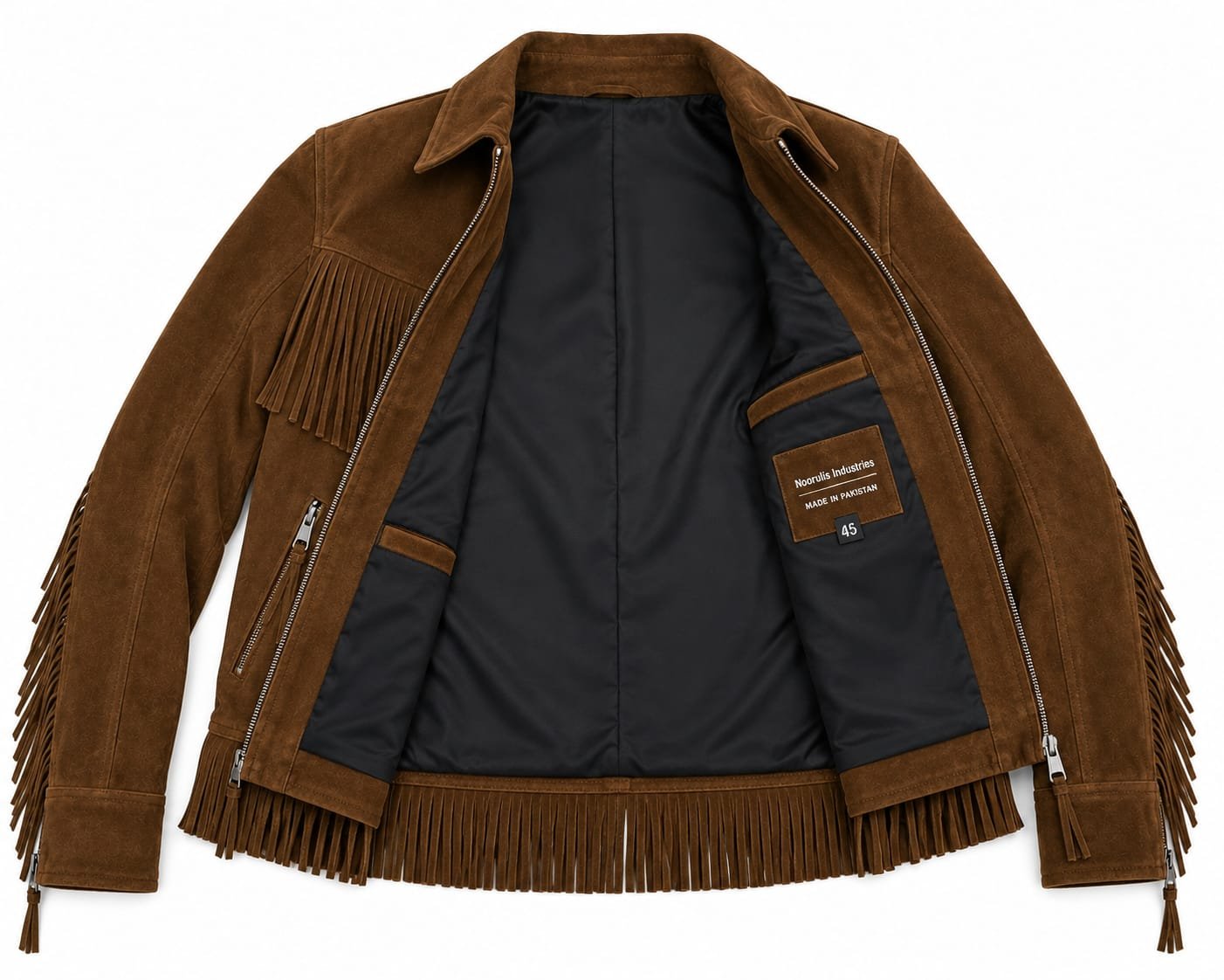 BACK-FRINGE SUEDE JACKET - Image 5