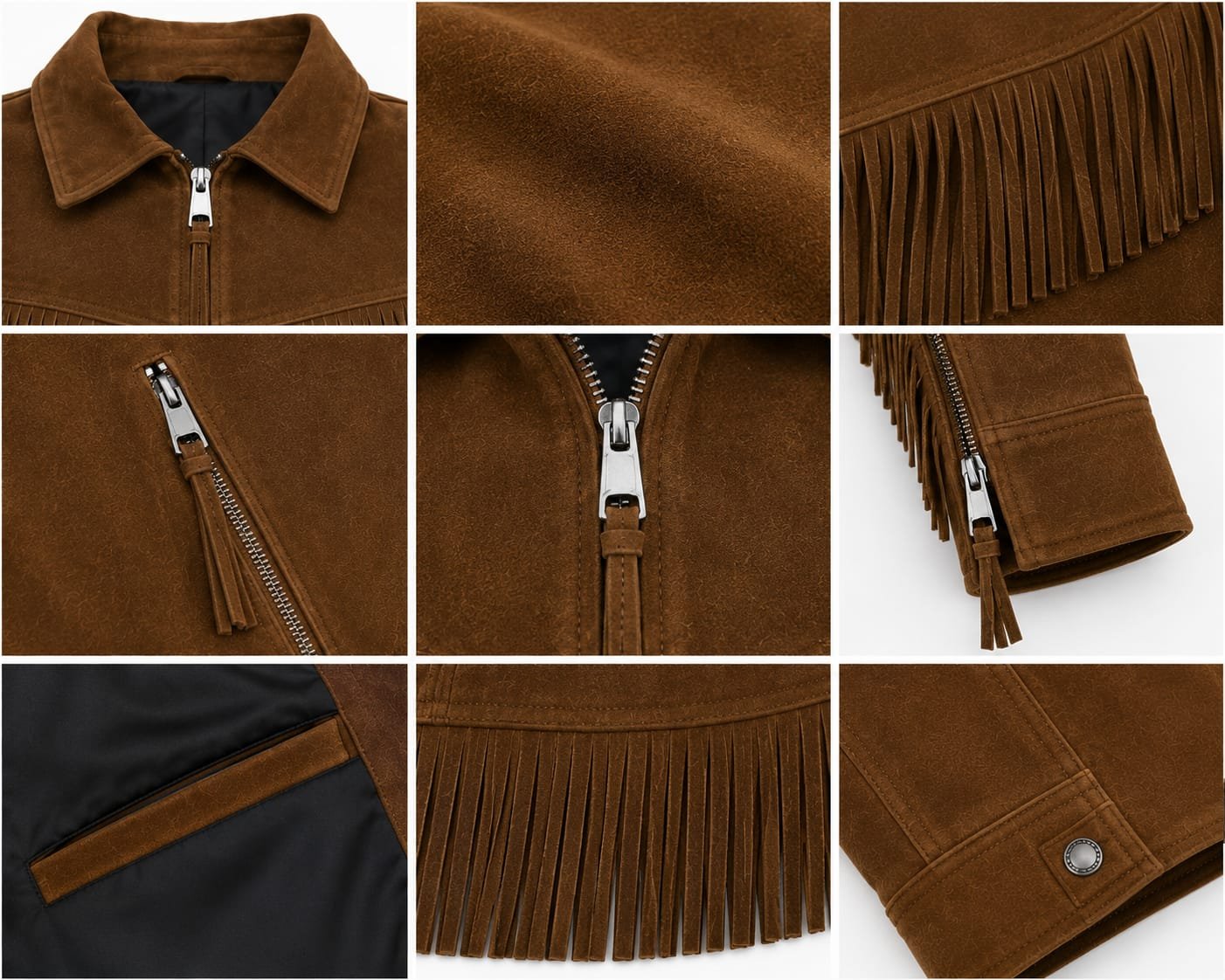 BACK-FRINGE SUEDE JACKET - Image 6