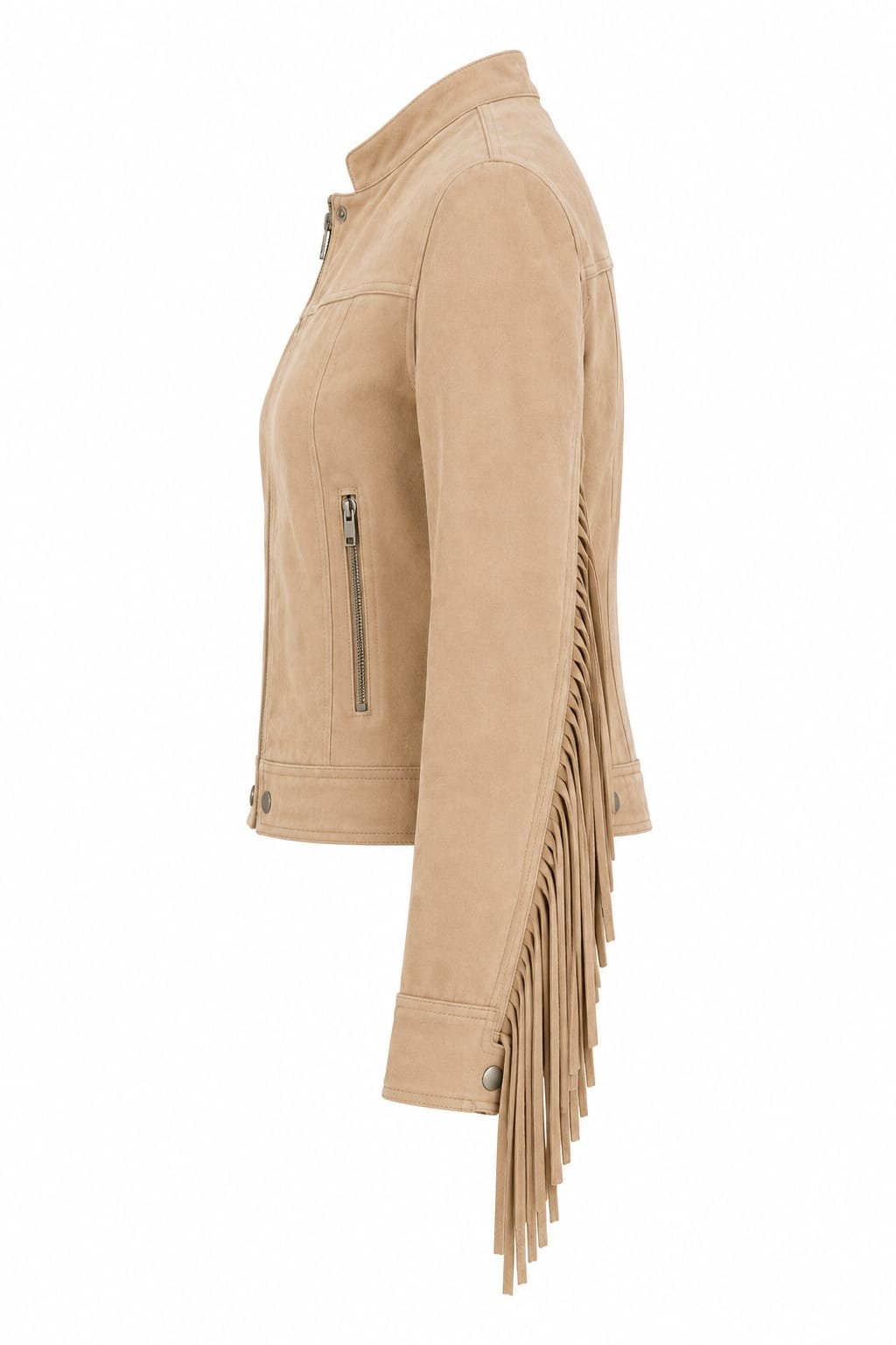 SLEEVE-FRINGE SUEDE JACKET - Image 3