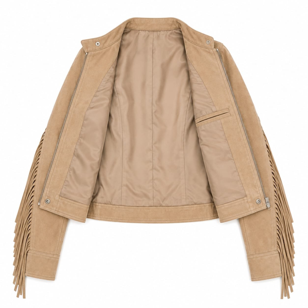 SLEEVE-FRINGE SUEDE JACKET - Image 6