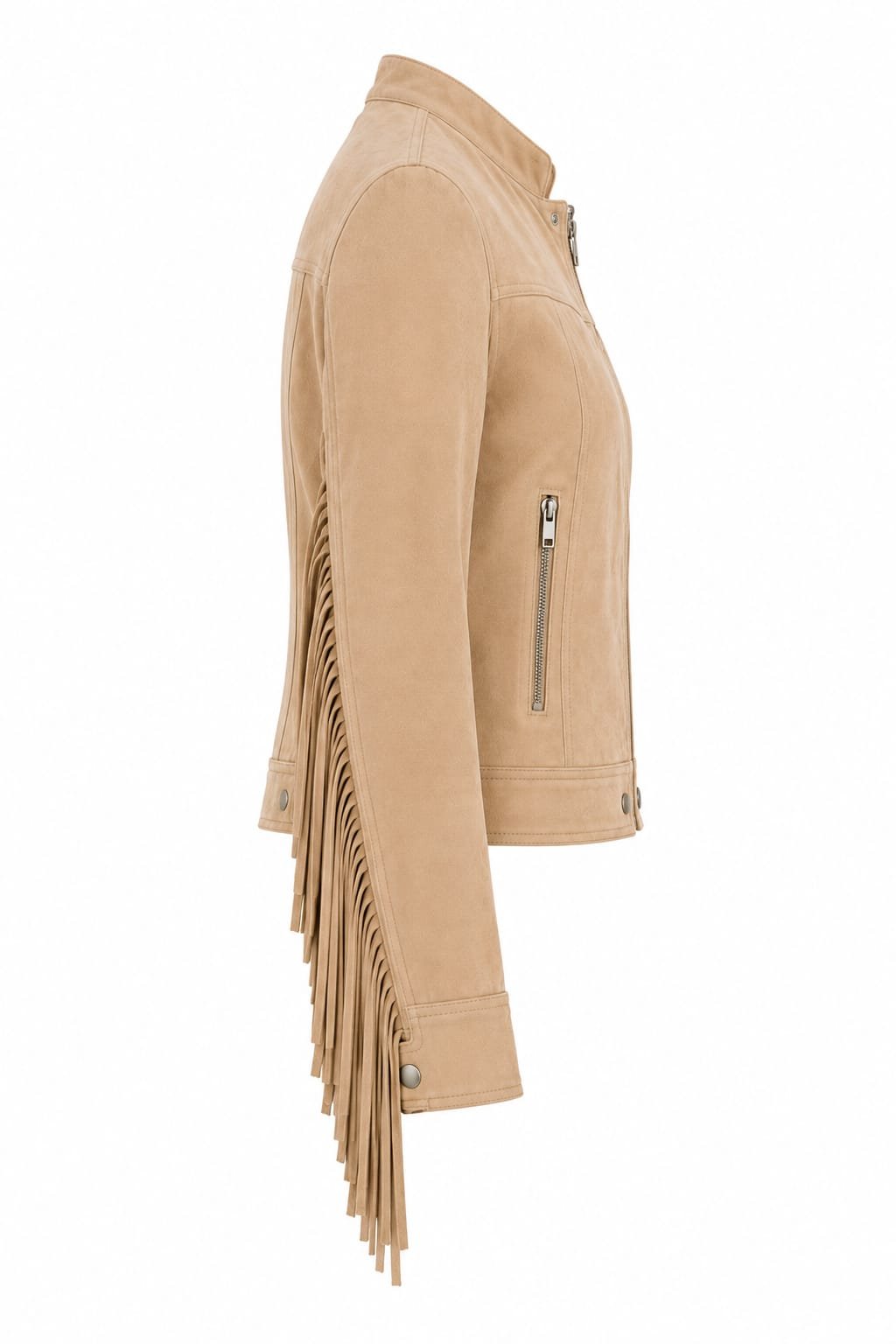 SLEEVE-FRINGE SUEDE JACKET - Image 4