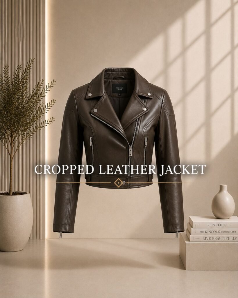 Cropped Leather Jacket
