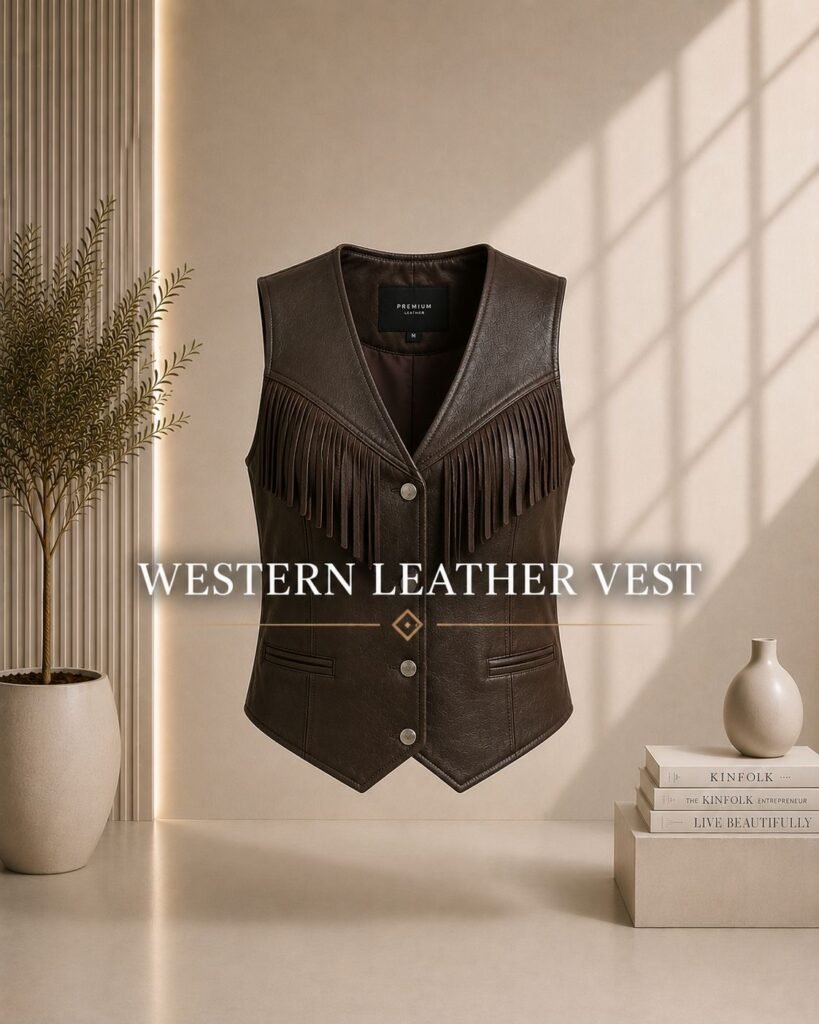 Western Leather Vest