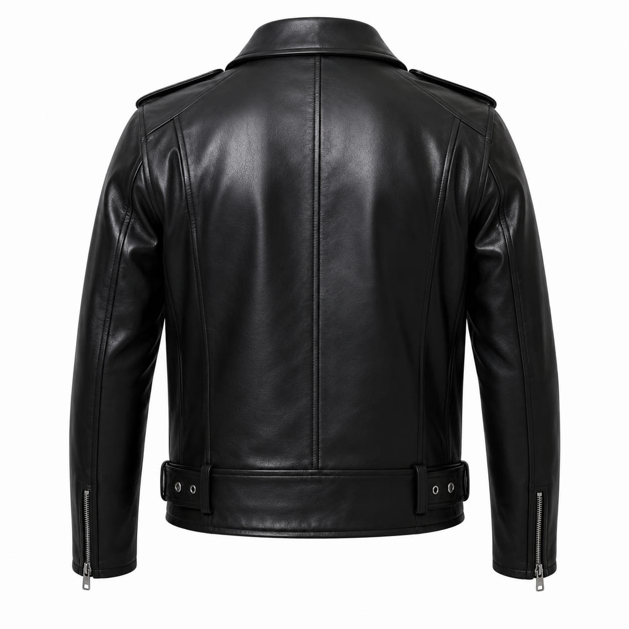 DOUBLE RIDER BIKER LEATHER JACKET - Image 2
