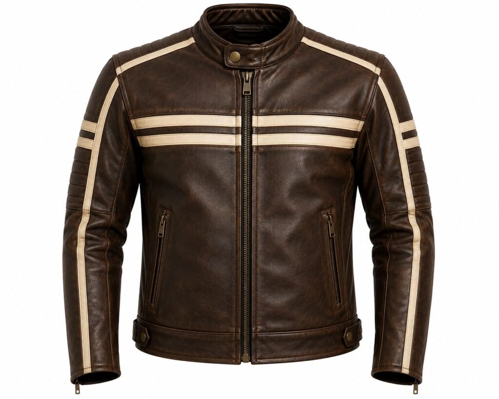 VINTAGE BROWN RACING JACKET