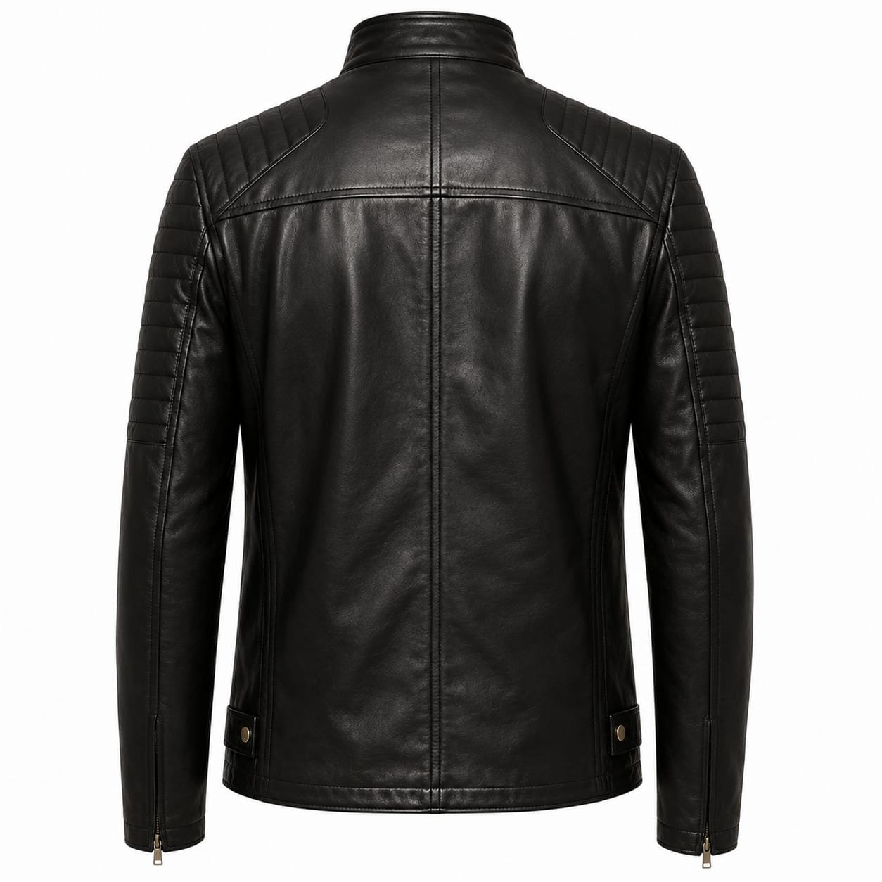 ASCENT BIKER LEATHER COAT - Image 2