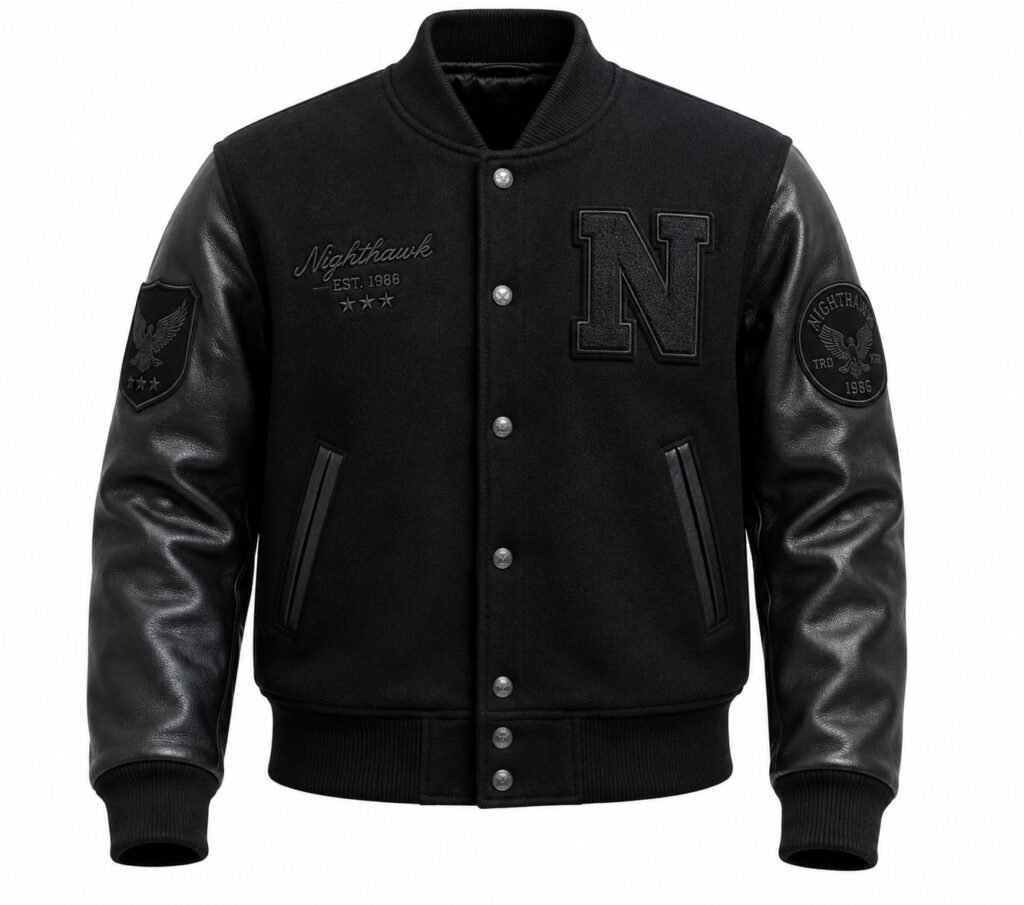 NIGTHAWK VARSITY LEATHER JACKET