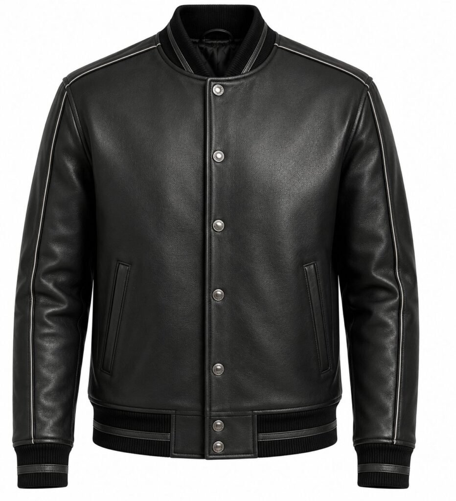 CLASSIC LEATHER VARSITY JACKET