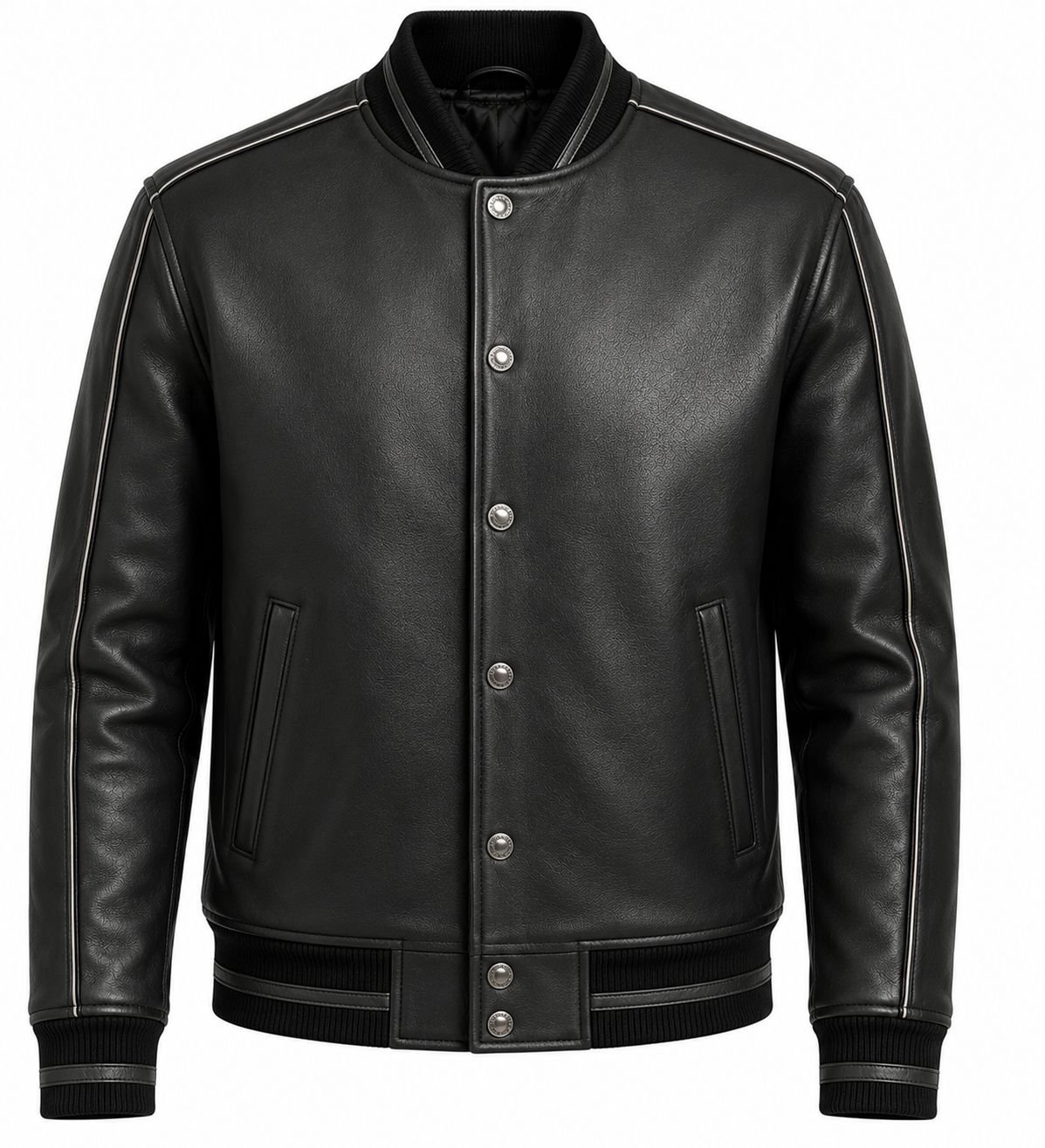 CLASSIC LEATHER VARSITY JACKET