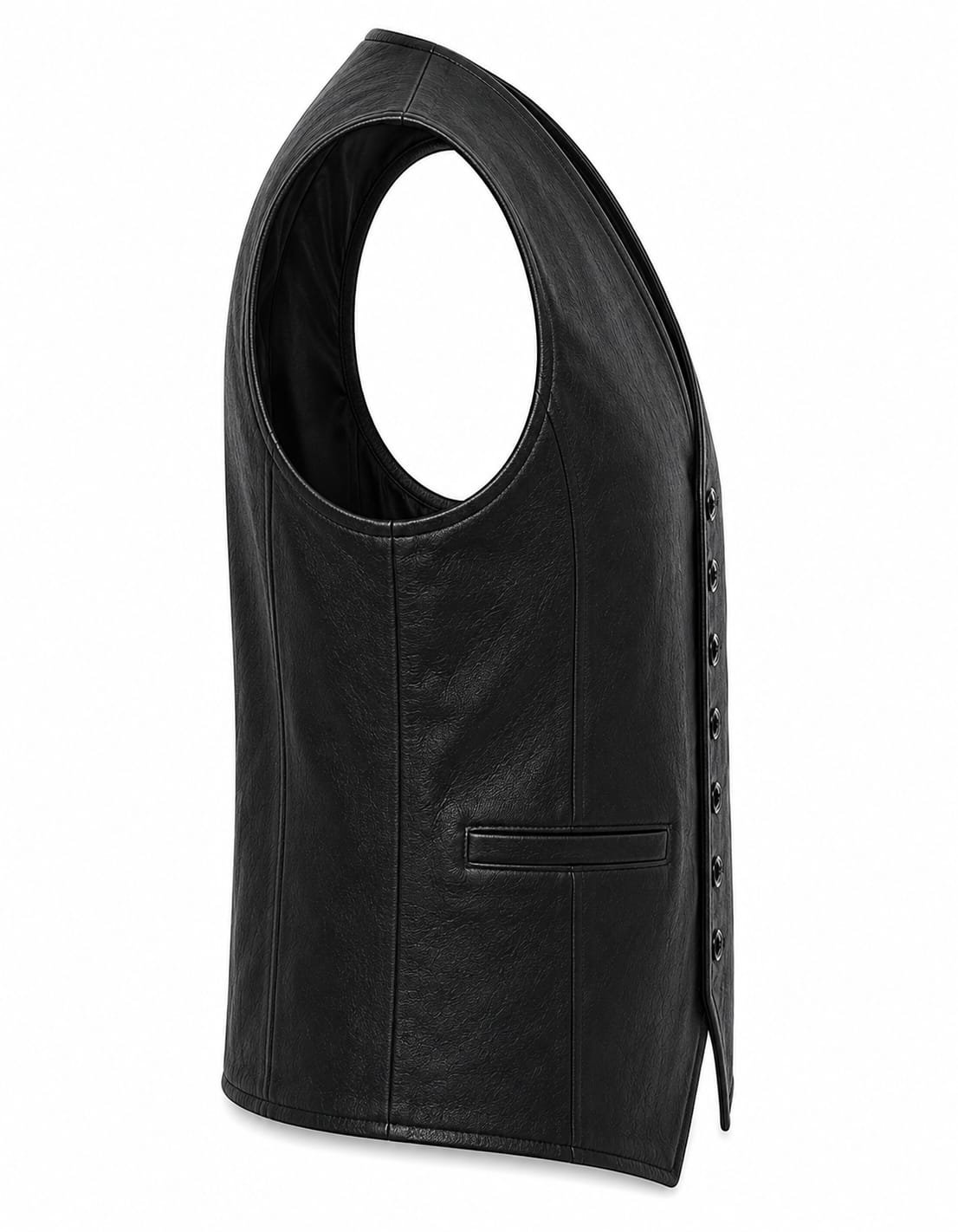 TAILORED LEATHER WAISTCOAT - Image 4