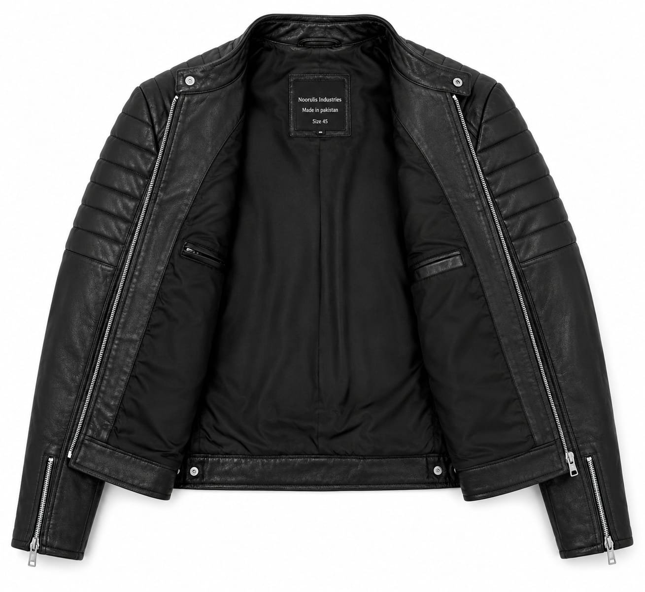 RACER STYLE BIKER JACKET - Image 5