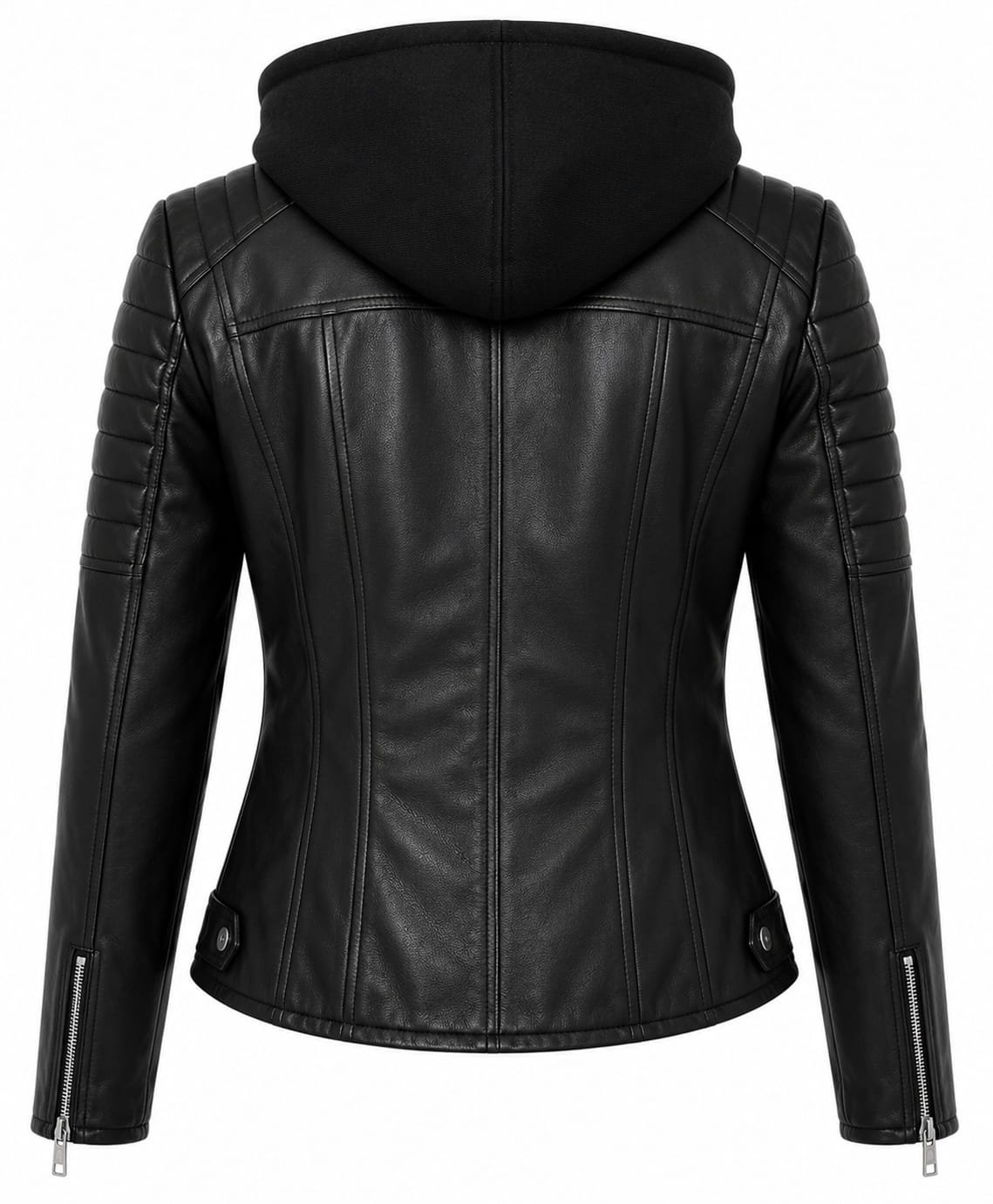 HOODED BIKER JACKET - Image 2