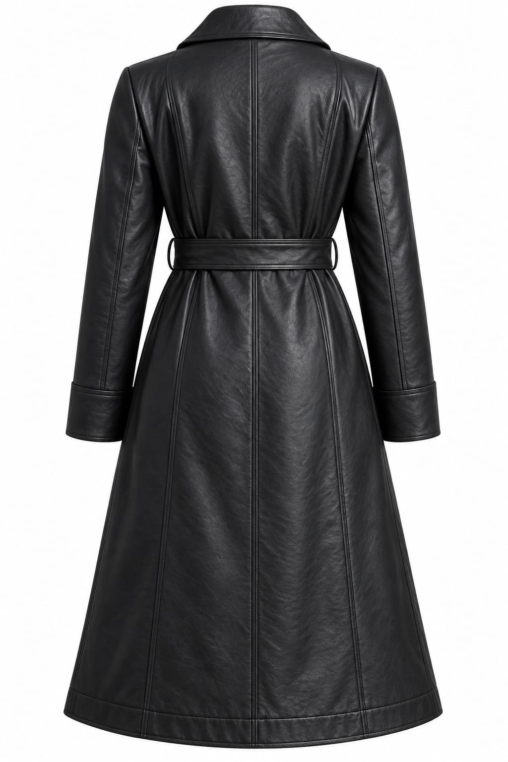 CHARCOAL DRAPE WRAP COAT - Image 2