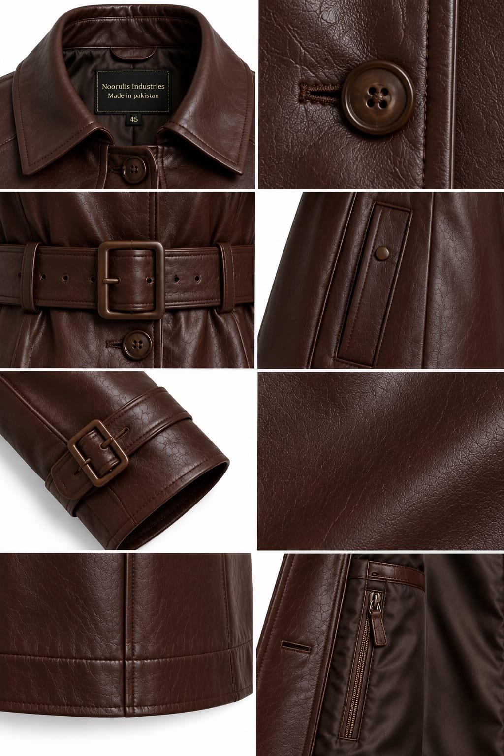 MAHOGANY CAPE DETAIL COAT - Image 6