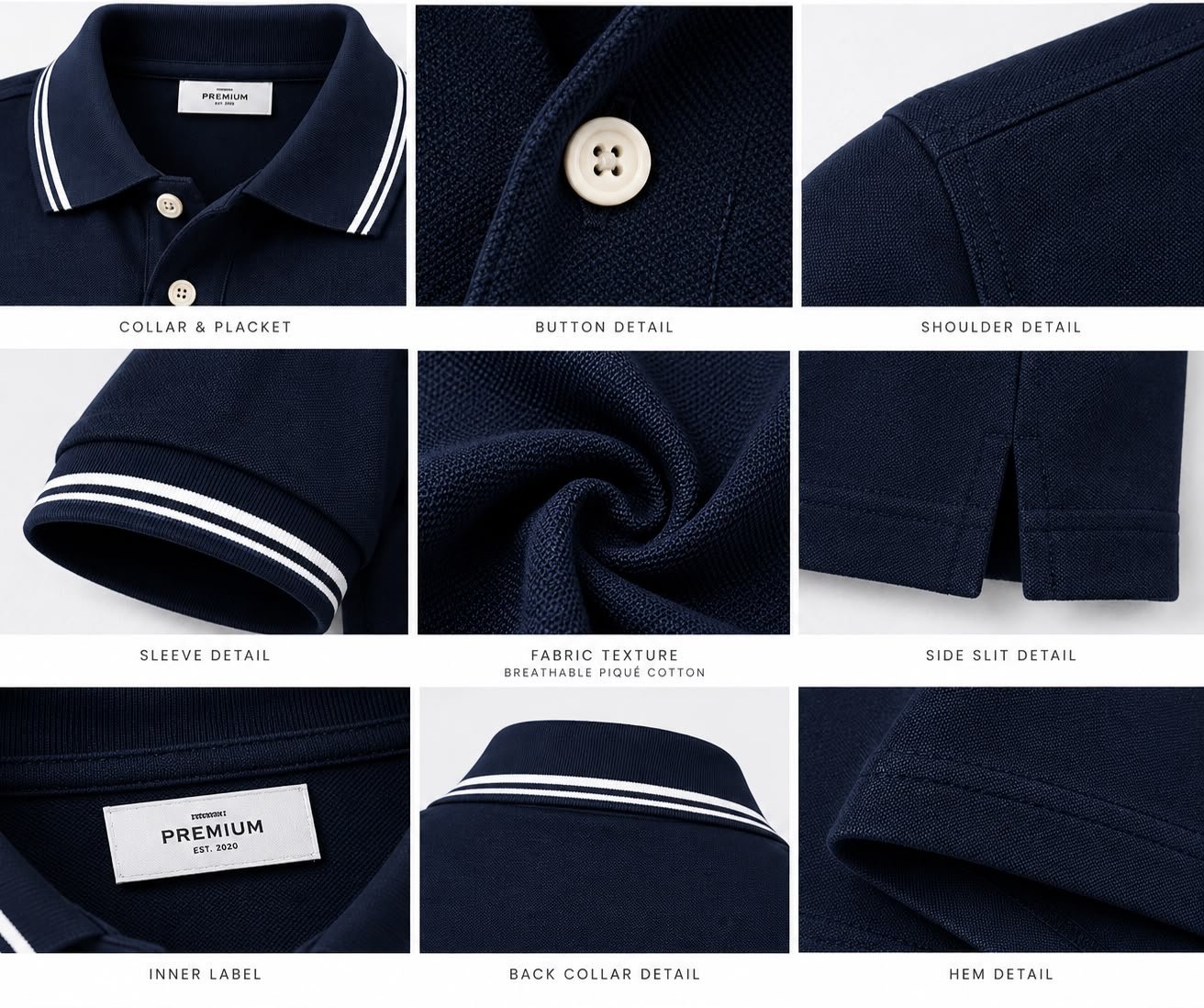 CLASSIC NAVY POLO - Image 4