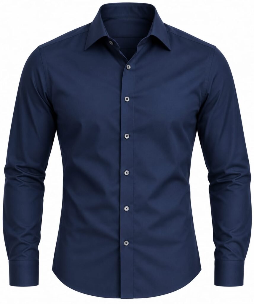 NAVY DRESS SHIRT