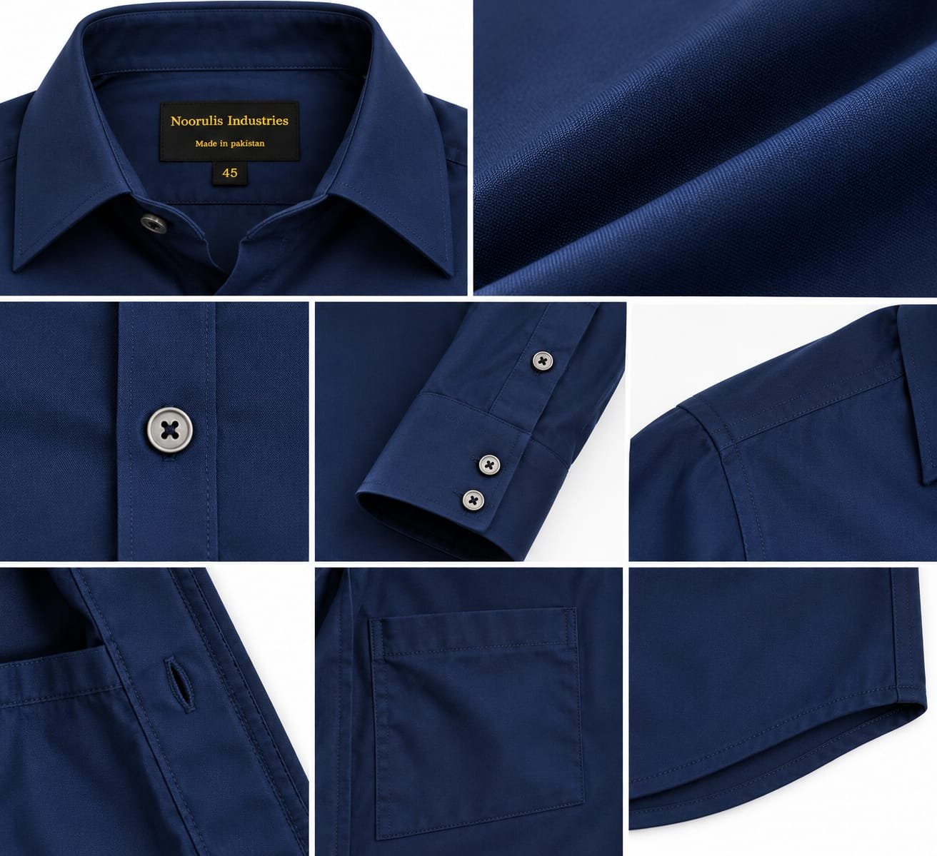 NAVY DRESS SHIRT - Image 6