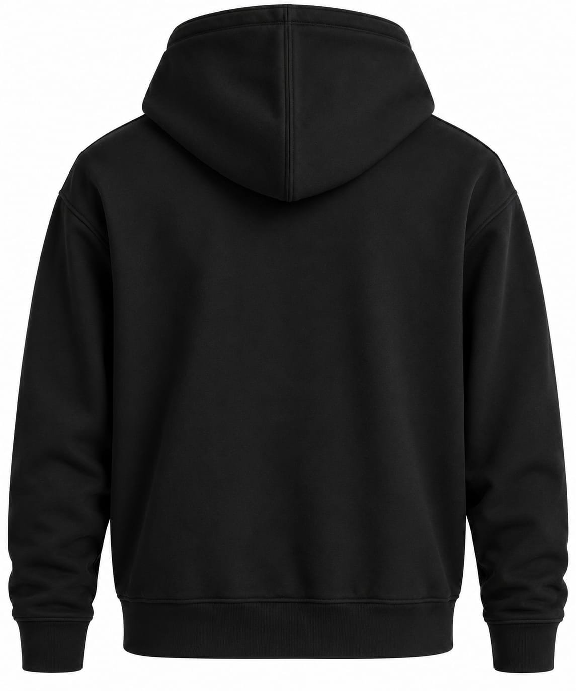 HIGH NECK ASYMMETRIC HOODIE - Image 2