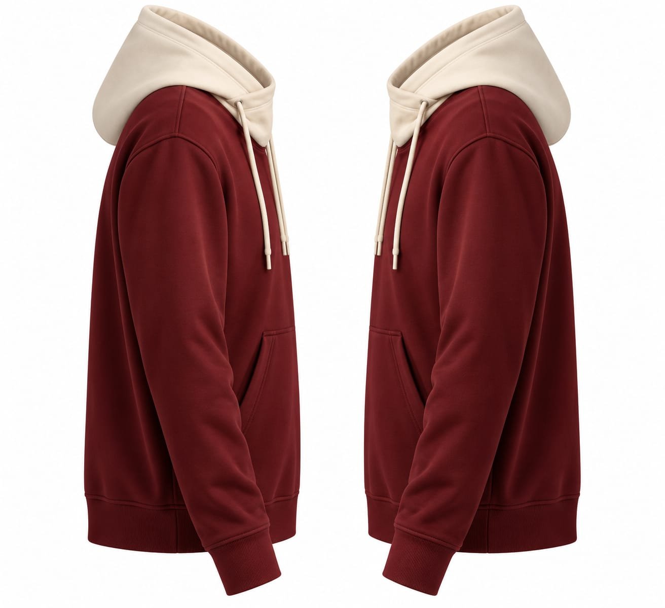 MAROON CLASSIC HOODIE - Image 3