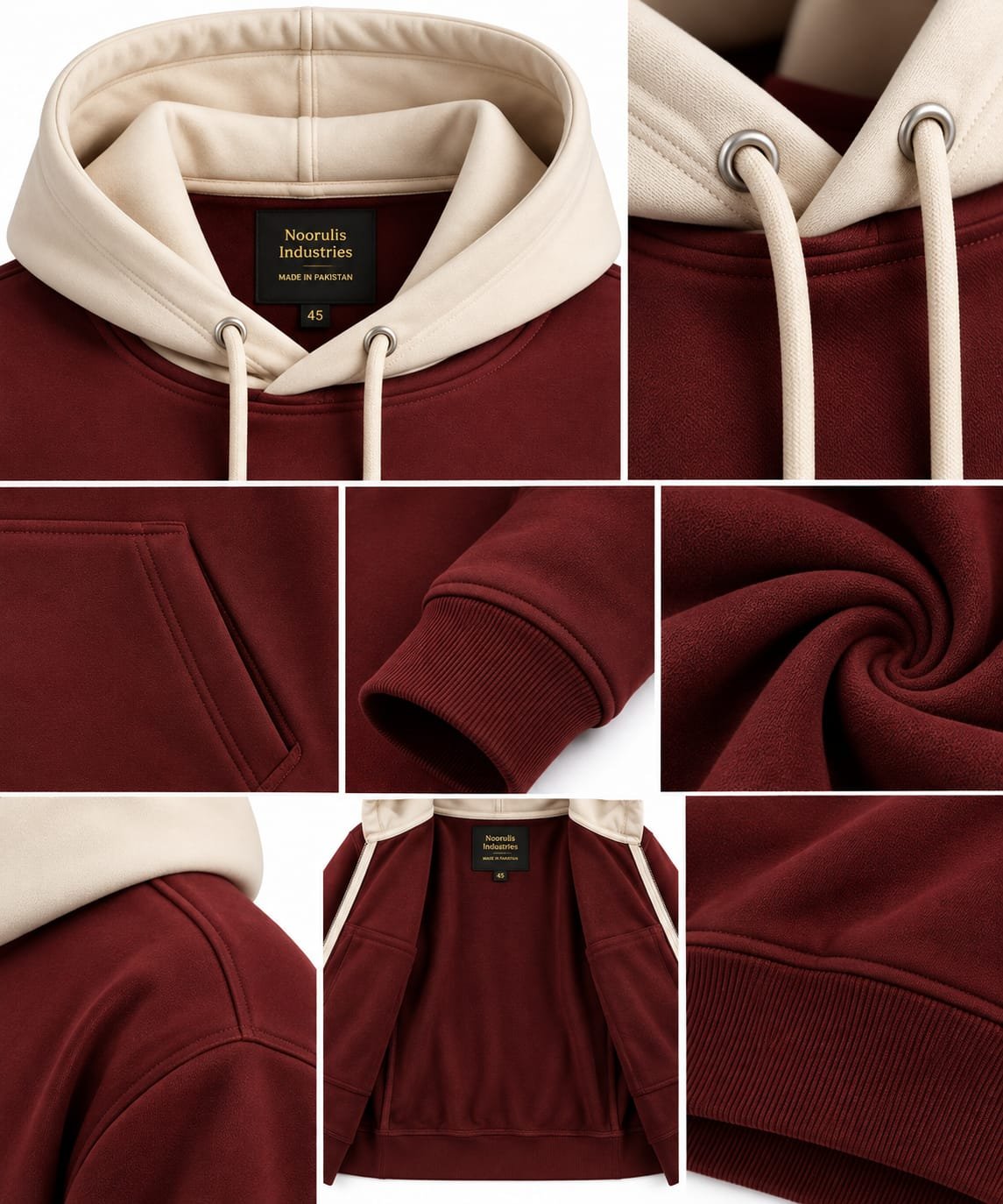 MAROON CLASSIC HOODIE - Image 4
