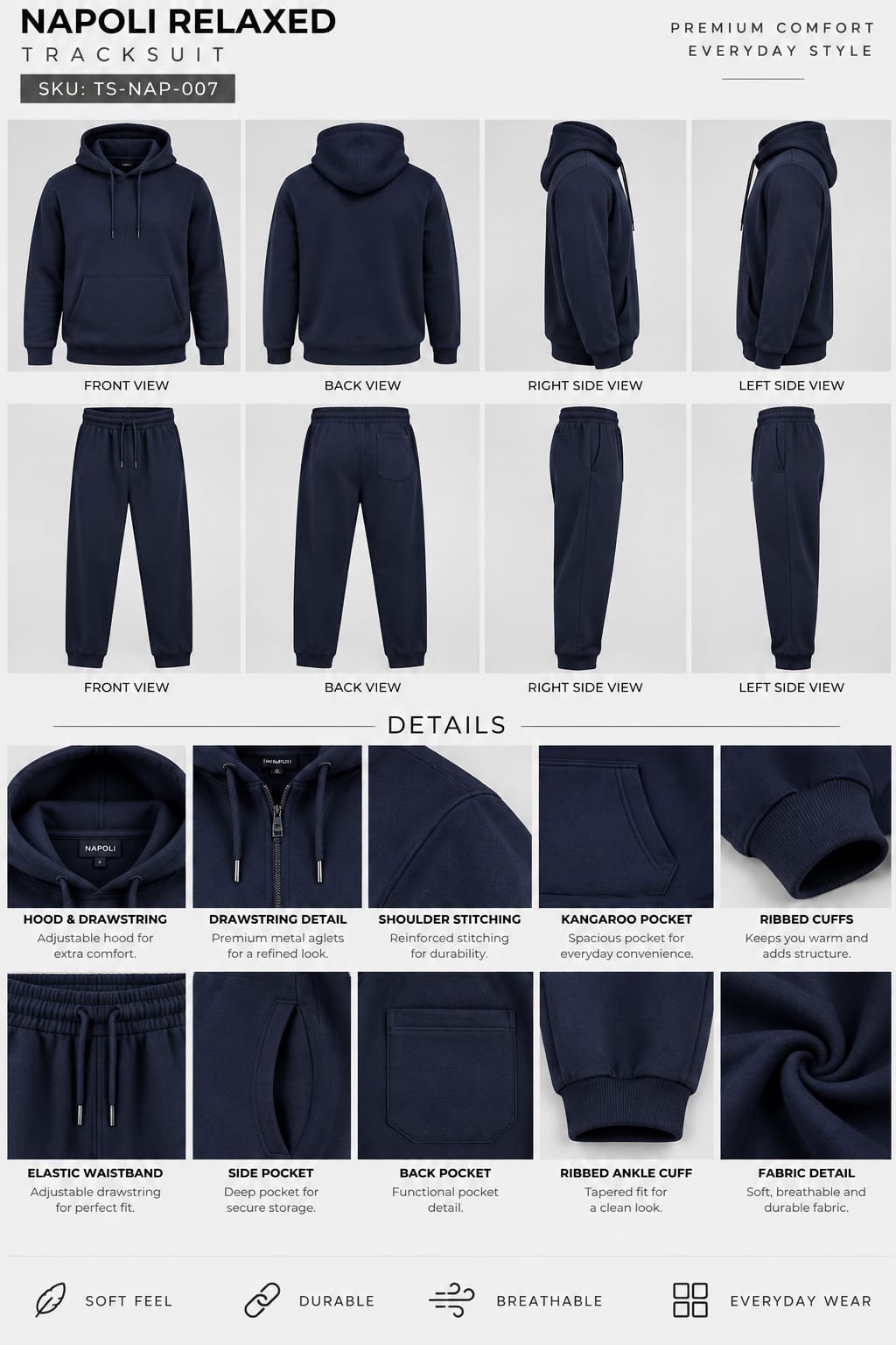 NAPOLI RELAXED TRACKSUIT - Image 3