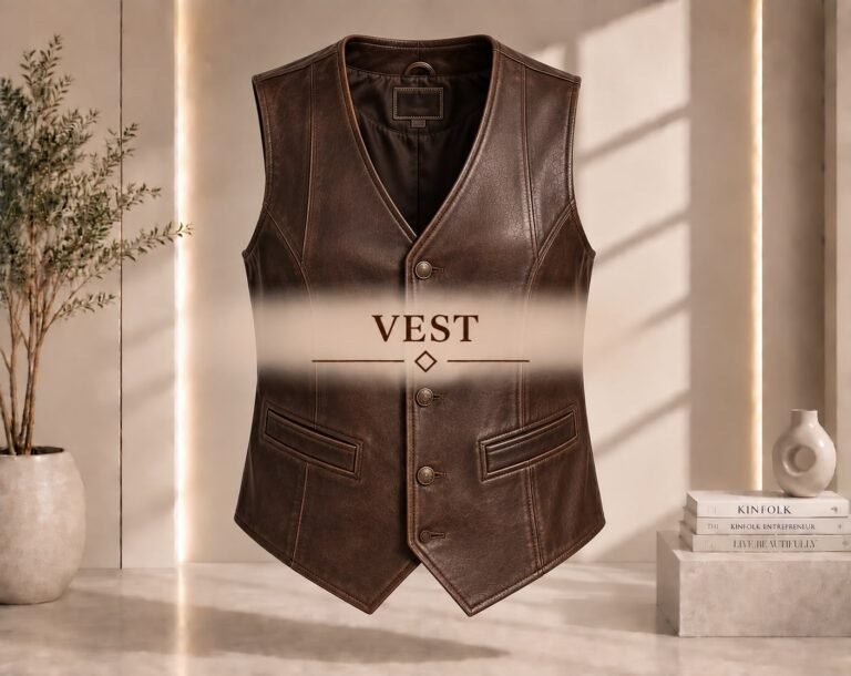 Western Leather Vest