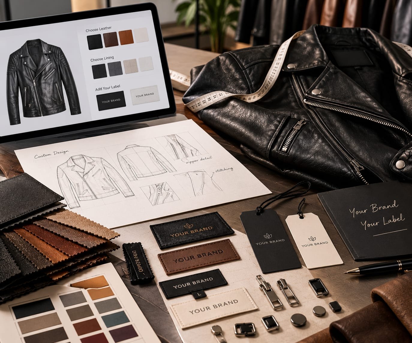 Noorulis Premium Leather Varsity Jacket